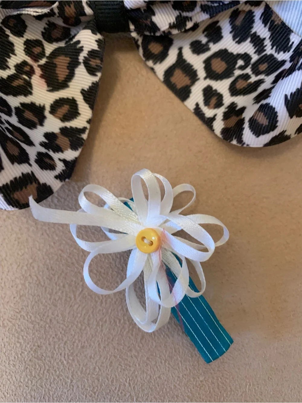 Assorted Kids Hair Bow Set - Yellow, Blue, Leopard, Pink & More